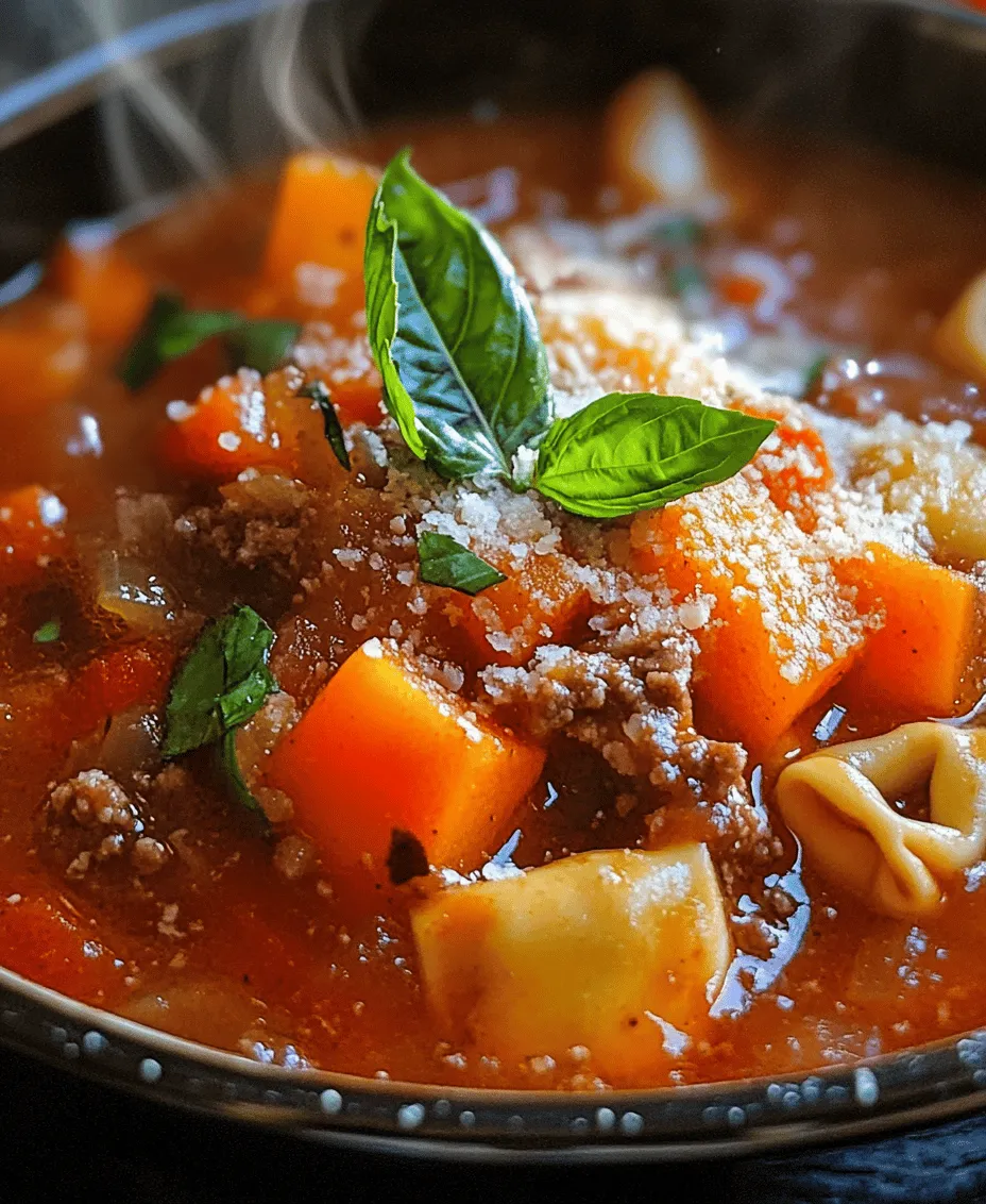 When the temperatures drop and the days grow shorter, nothing beats a warm bowl of soup to bring comfort and satisfaction. One dish that stands out in the realm of comfort food is the Hearty Slow Cooker Tomato Tortellini Soup with Ground Beef. This soul-soothing recipe is a perfect blend of flavors and textures that can brighten even the gloomiest of days. It