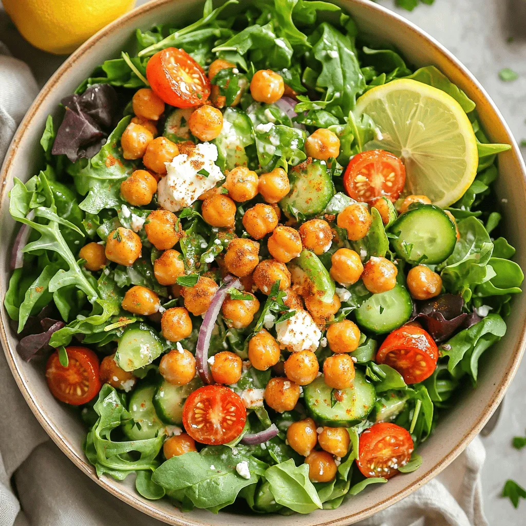 Crispy Chickpea Salad Nourishing and Flavorful Meal