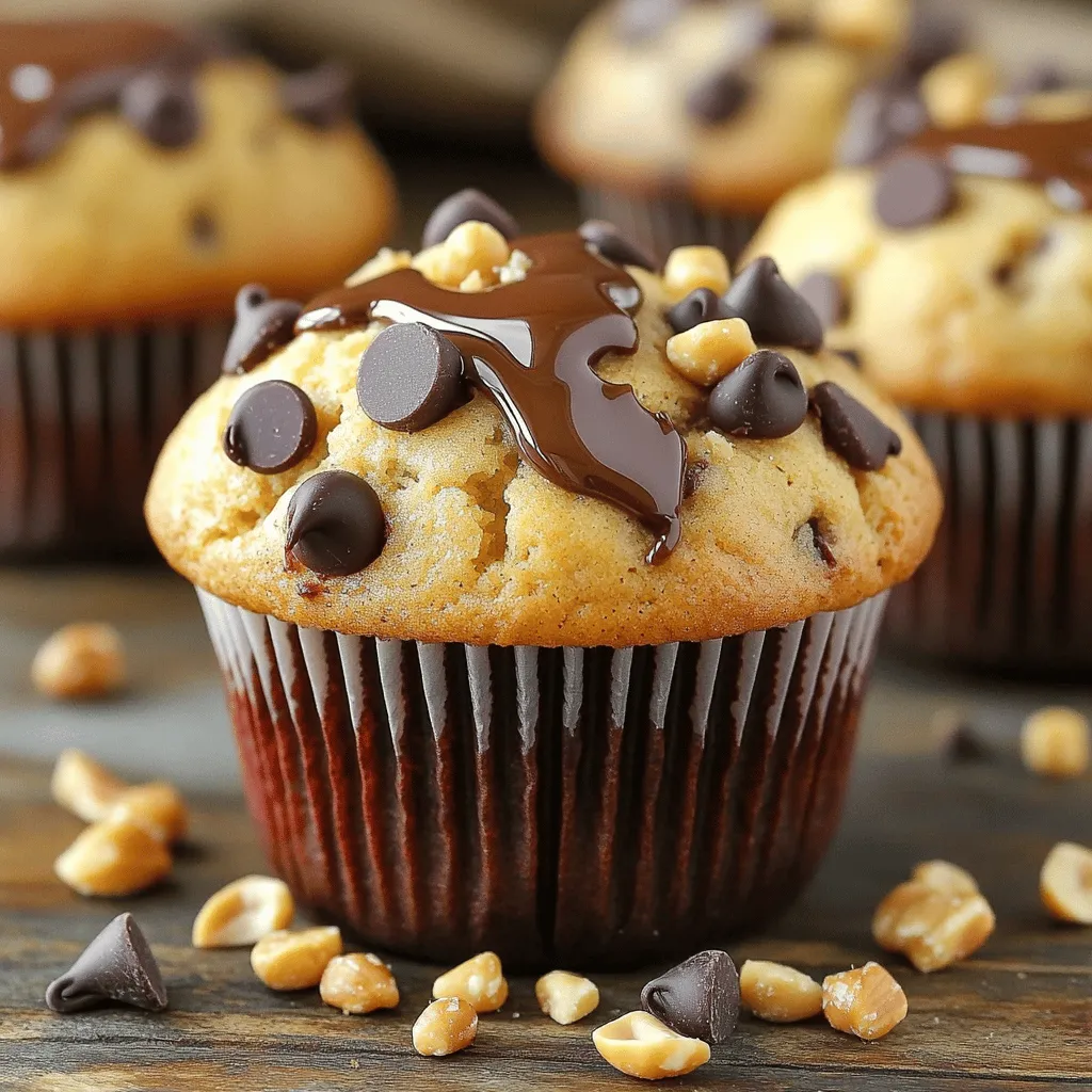 Peanut Butter Chocolate Chip Muffins Delightful Treat