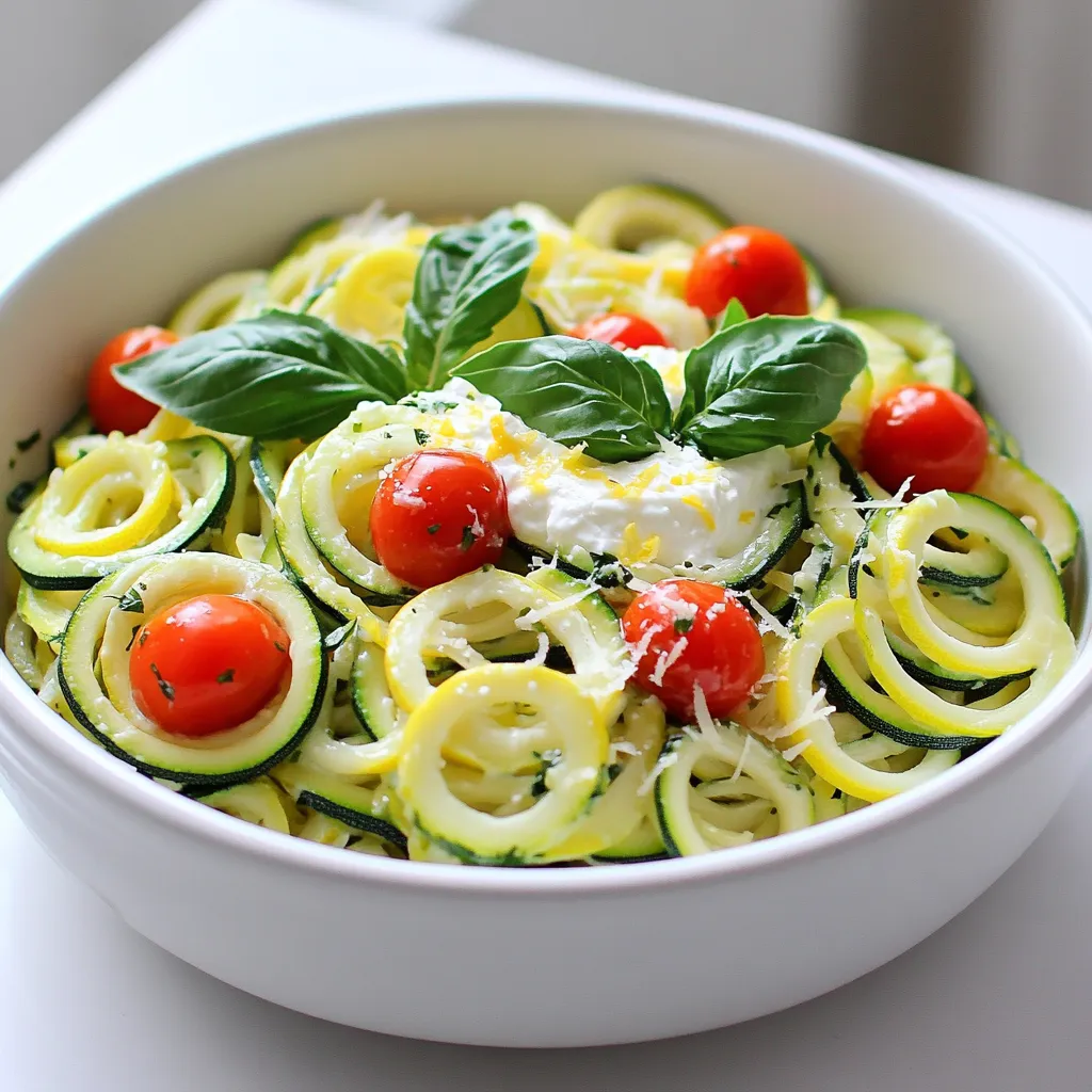 Lemon Ricotta Zucchini Pasta Fresh and Flavorful Dish