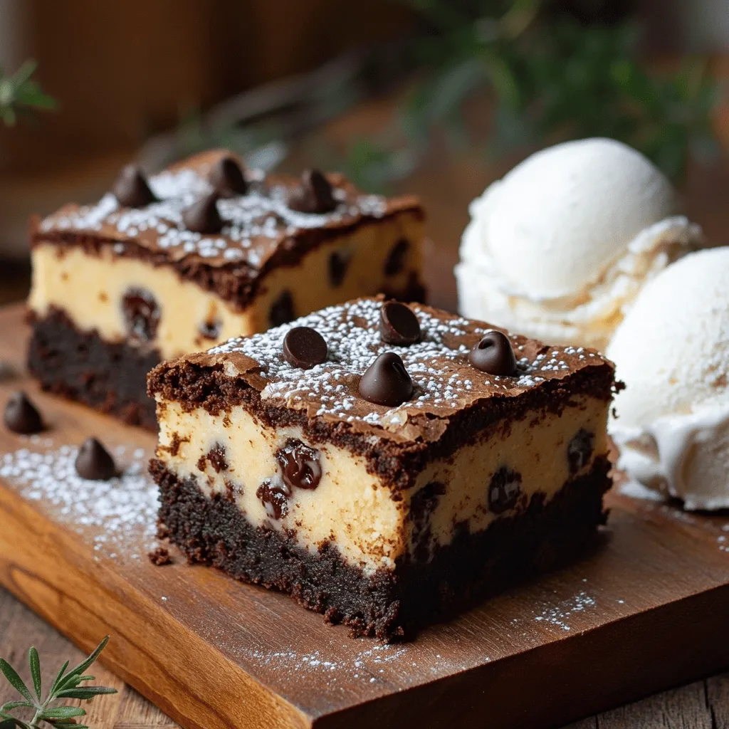 Chocolate Chip Cookie Dough Brownies Delightful Treat