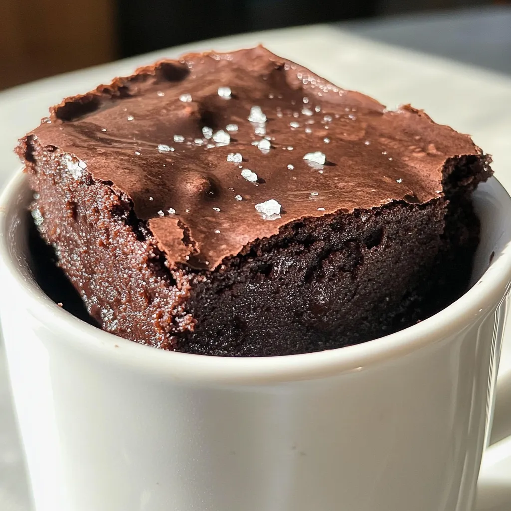 Second Microwave Mug Brownie Simple and Quick Treat