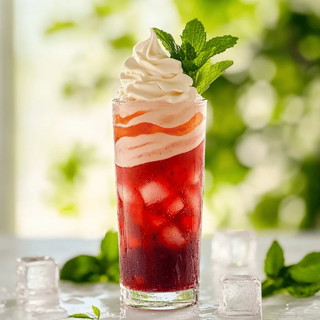 Berry Italian Cream Soda Refreshing Summer Drink Recipe