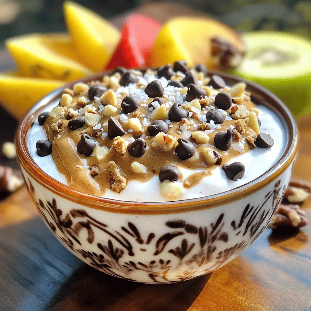 Chocolate Chip Cookie Dough Greek Yogurt Delight