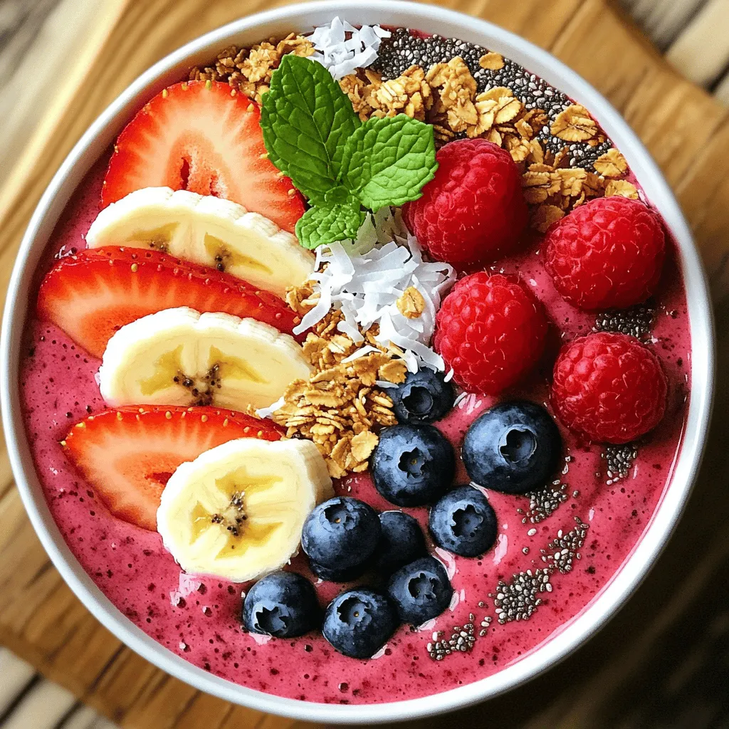 Triple Berry Smoothie Bowl Flavorful and Nutritious Treat