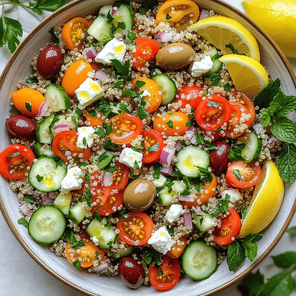 Mediterranean Quinoa Salad Fresh and Flavorful Delight