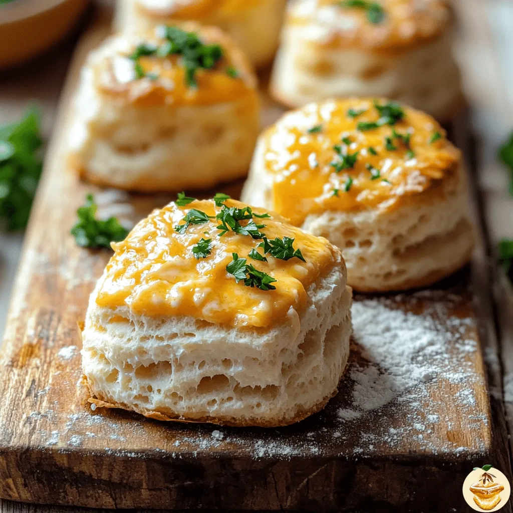 - 2 cups all-purpose flour - 1 cup shredded sharp cheddar cheese - 3/4 cup buttermilk