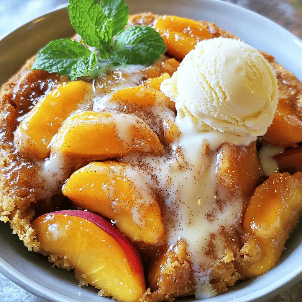 Peach Cobbler Dump Cake Irresistible Dessert Recipe