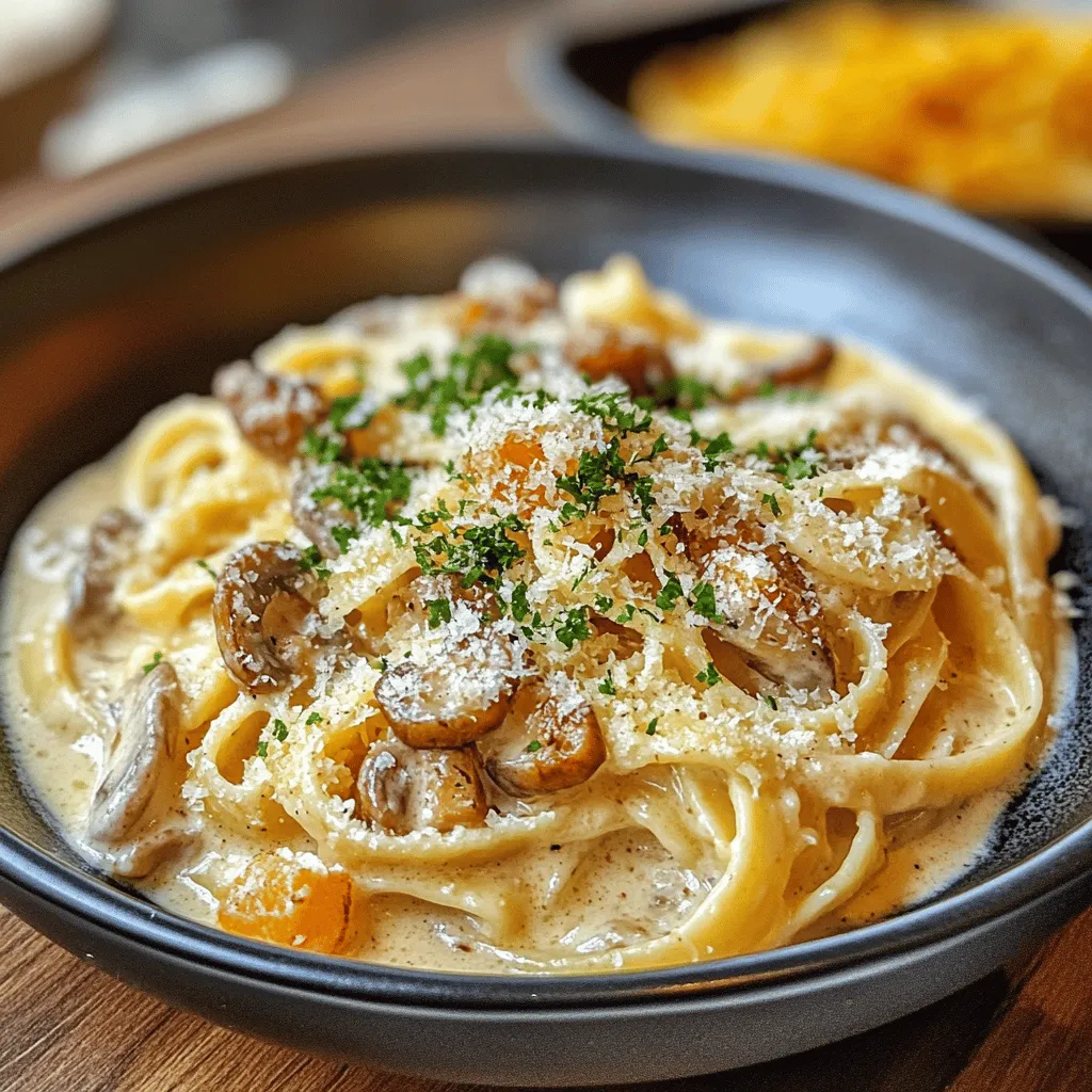 Mushroom Pasta Delight: A Creamy Culinary Experience