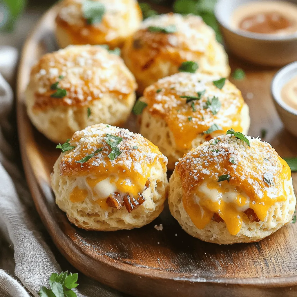Garlic Parmesan Bacon Cheeseburger Bombs Delight