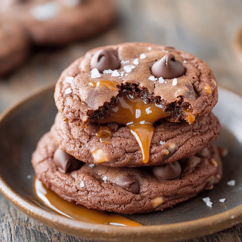 To make chocolate salted caramel cookies, you need simple yet key ingredients. You will need: