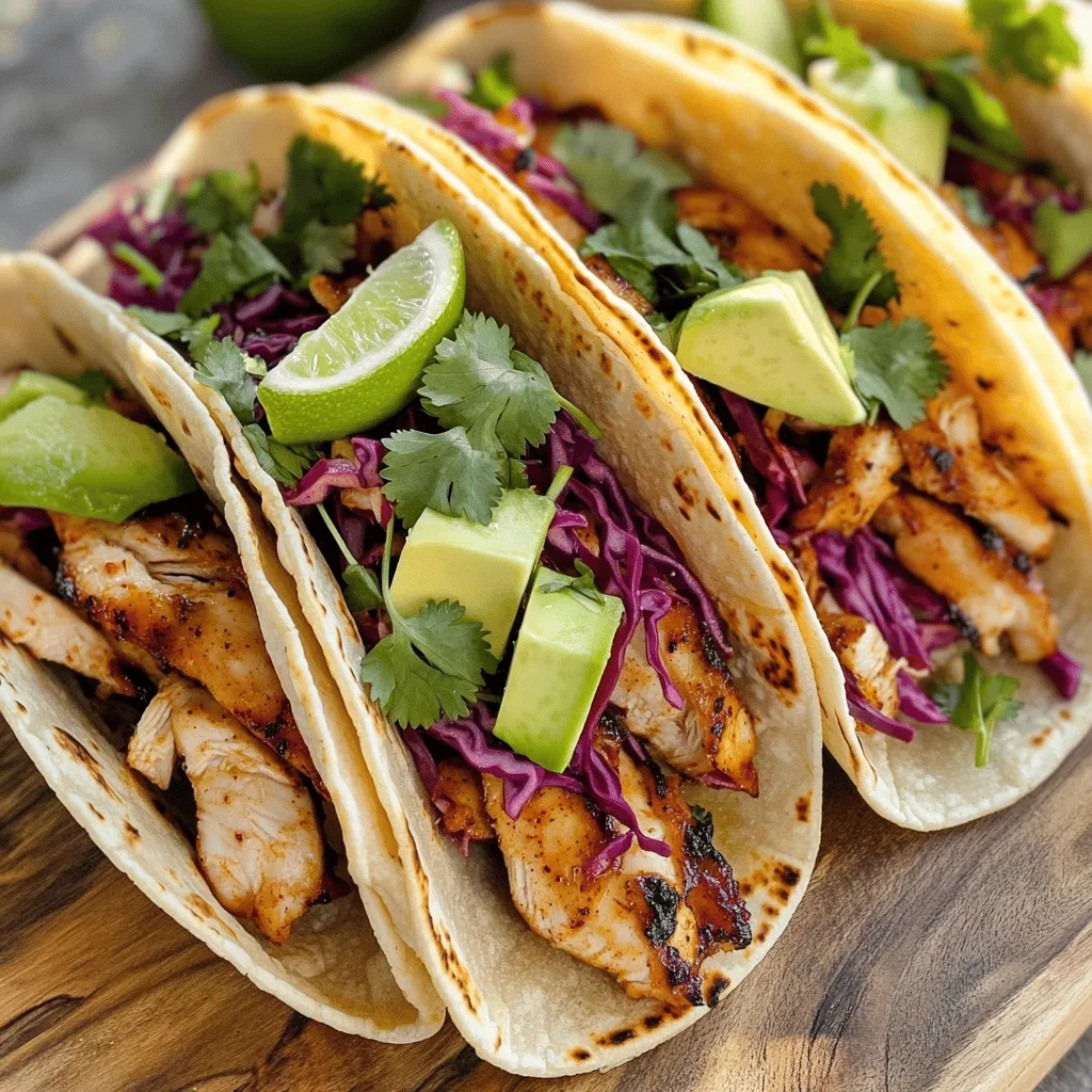 To create your chipotle chicken tacos, you need a few key ingredients. This list is simple and easy to follow.