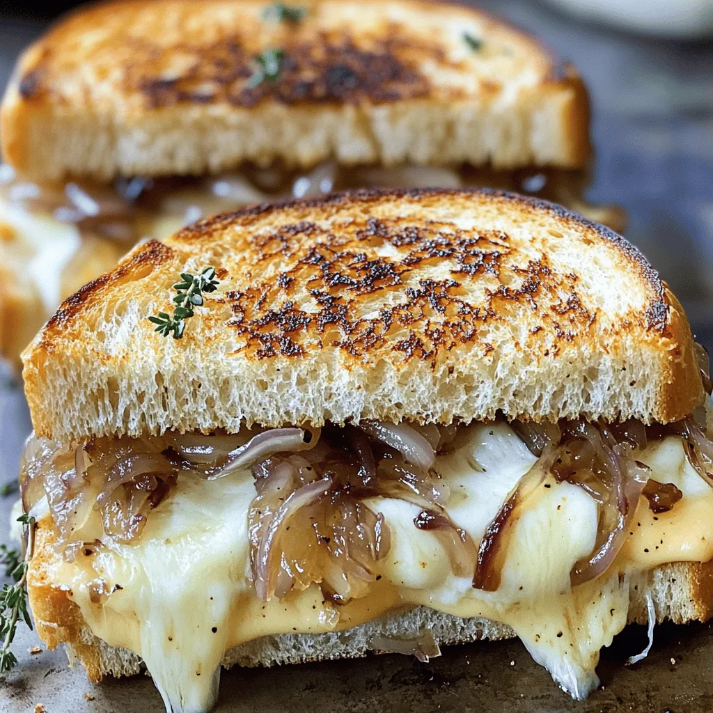 Gooey French Onion Grilled Cheese Delightful Recipe
