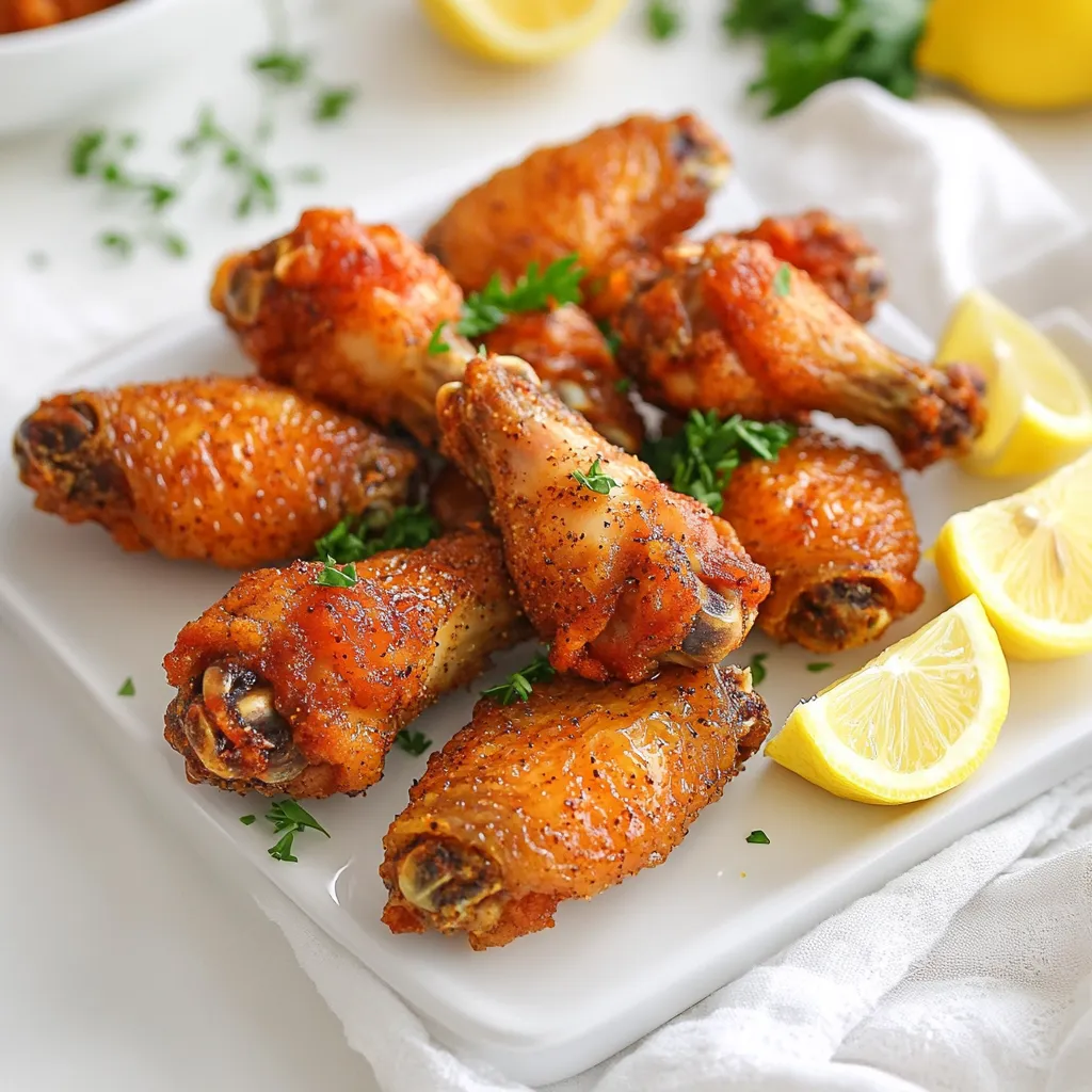 Air Fryer Crispy Lemon Pepper Wings Flavorful Delight