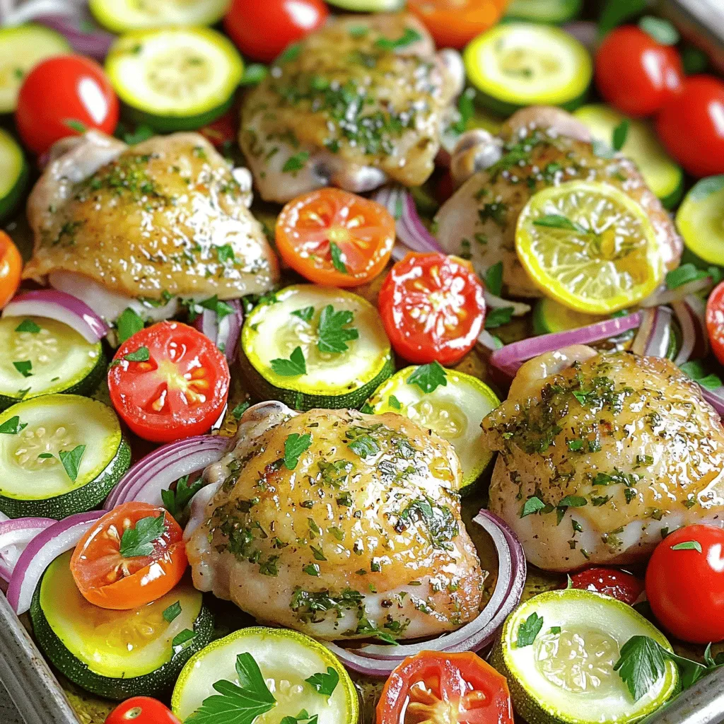 Lemon Herb Chicken Sheet Pan Dinner Delight