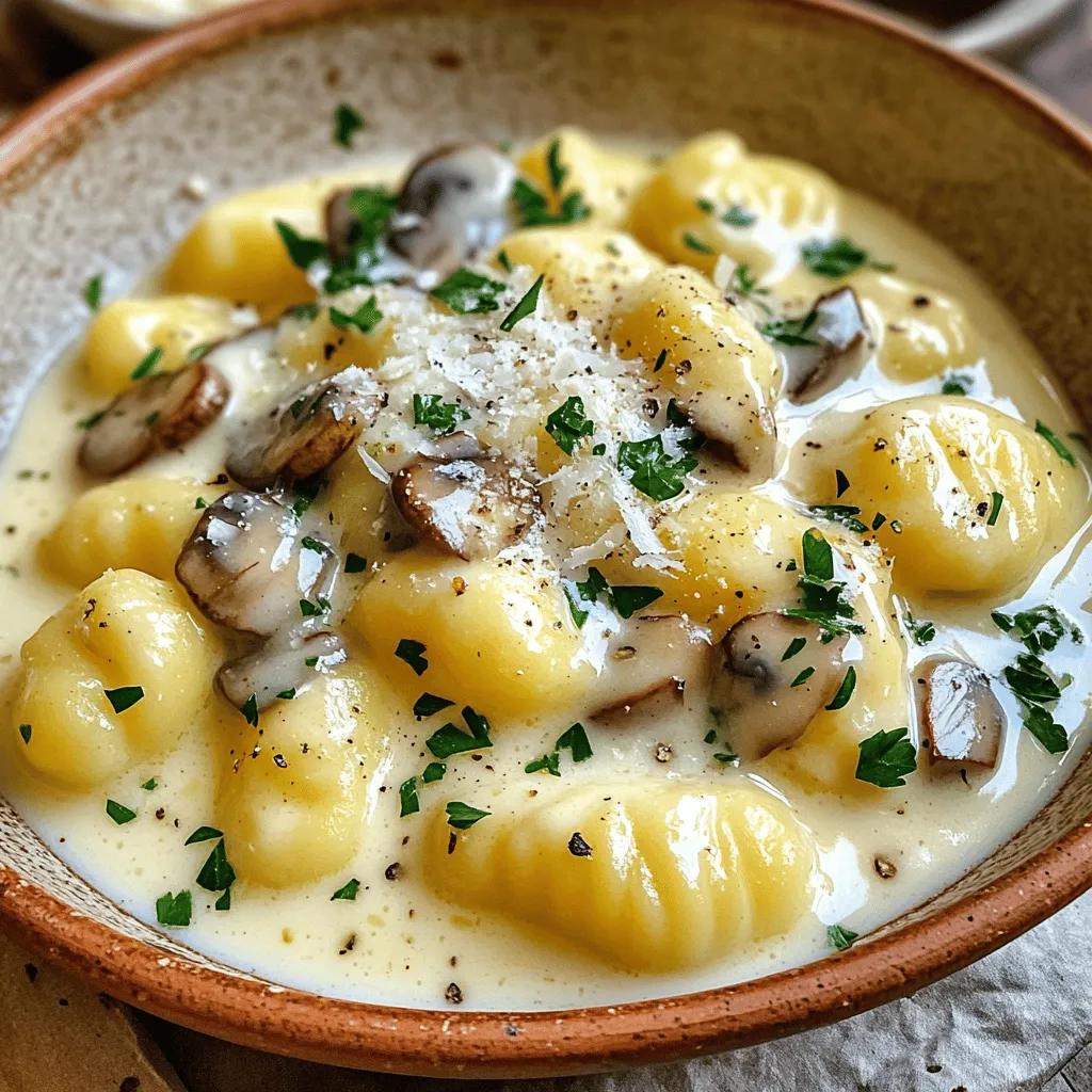 Creamy Mushroom Garlic Gnocchi One Pan Wonder