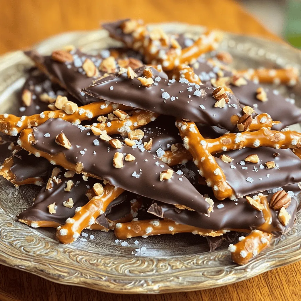 Salted Caramel Pretzel Bark Delightful and Crunchy Treat