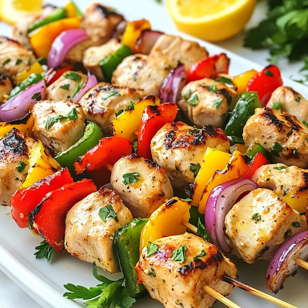 Greek Lemon Chicken Kebabs Savory and Easy Recipe
