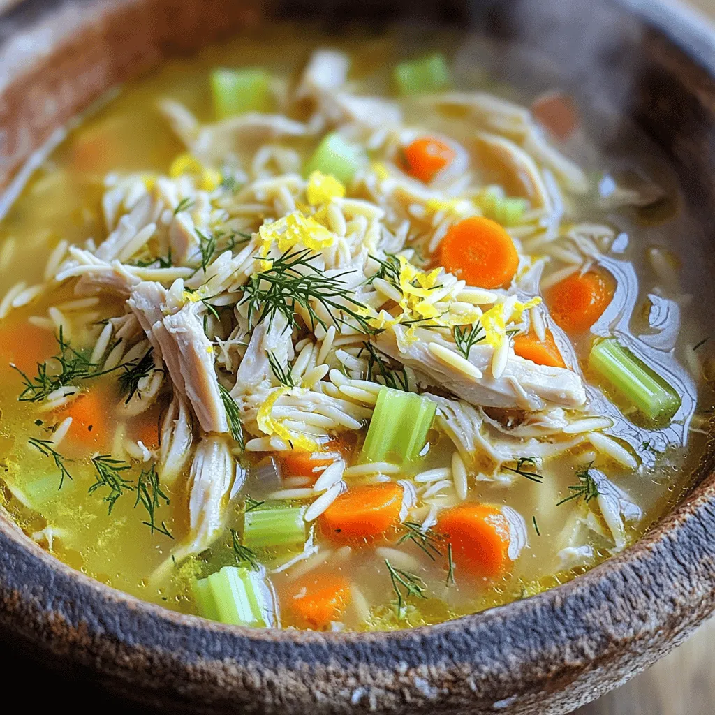 Greek Lemon Chicken Soup Flavorful and Easy Recipe