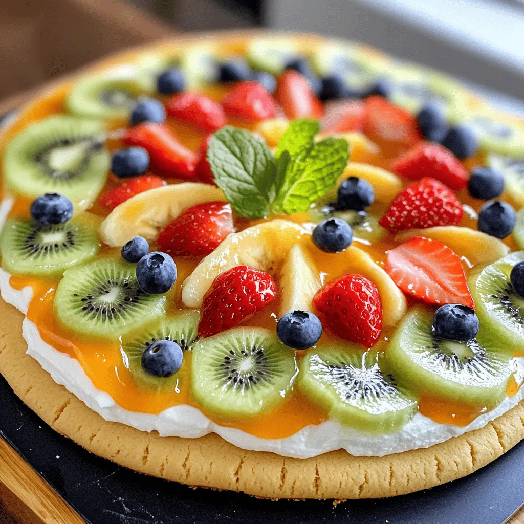 Fruity Delight Pizza: A Refreshing Twist on Dessert