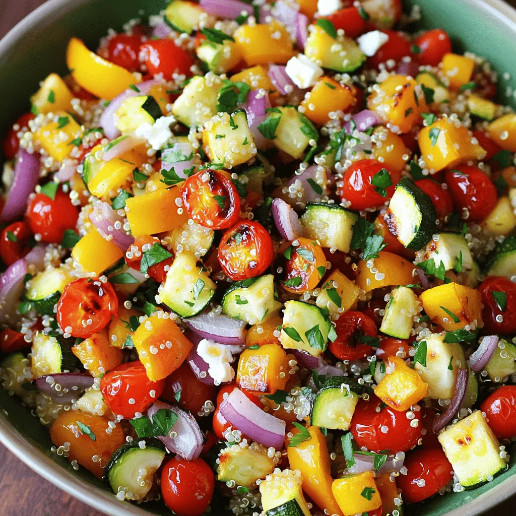 Roasted Vegetable Quinoa Salad Fresh and Flavorful Meal