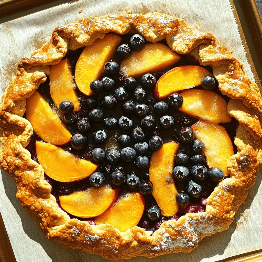 Peach Blueberry Galette Delicious and Simple Dessert