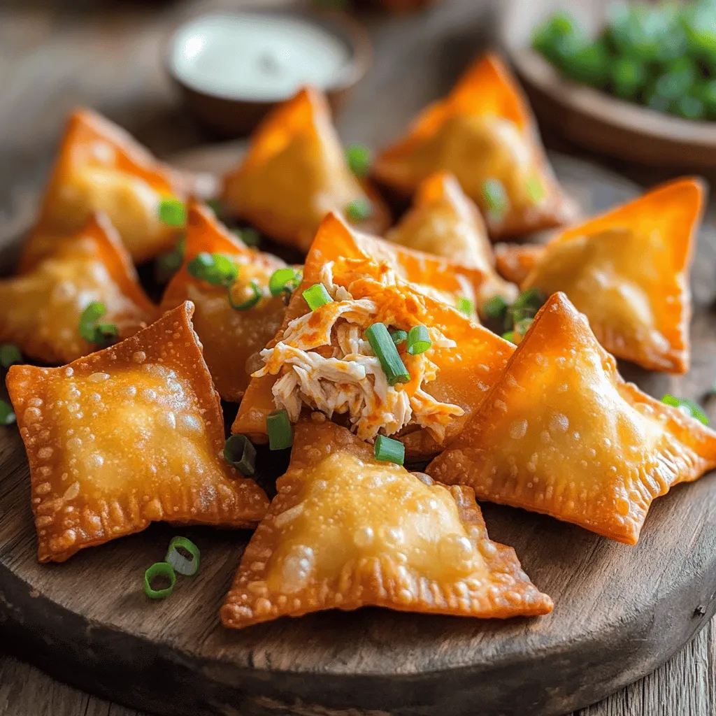 Buffalo Chicken Wontons Flavorful and Easy Appetizer