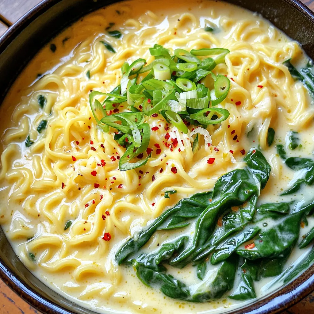 One-Pot Garlic Parmesan Ramen Creamy and Fast Meal