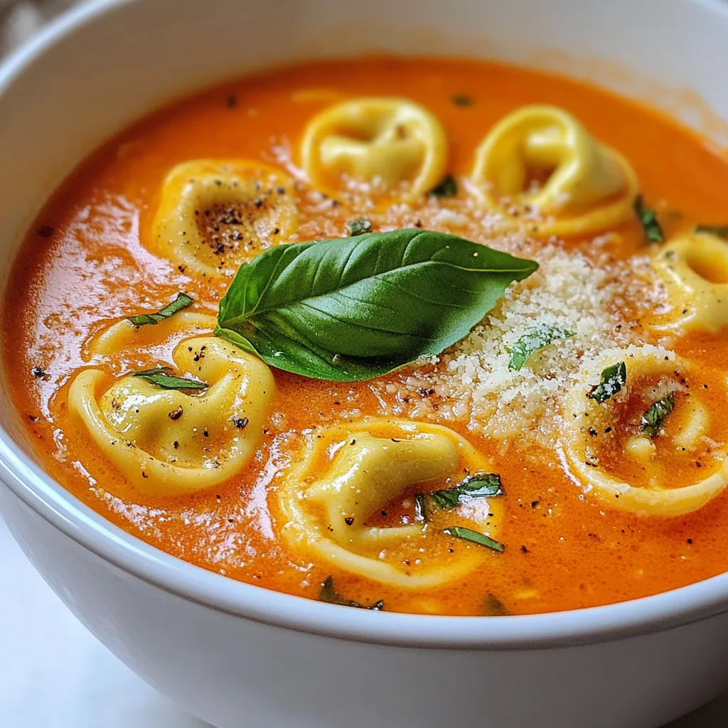 Creamy Tomato Tortellini Soup Delicious and Simple Meal