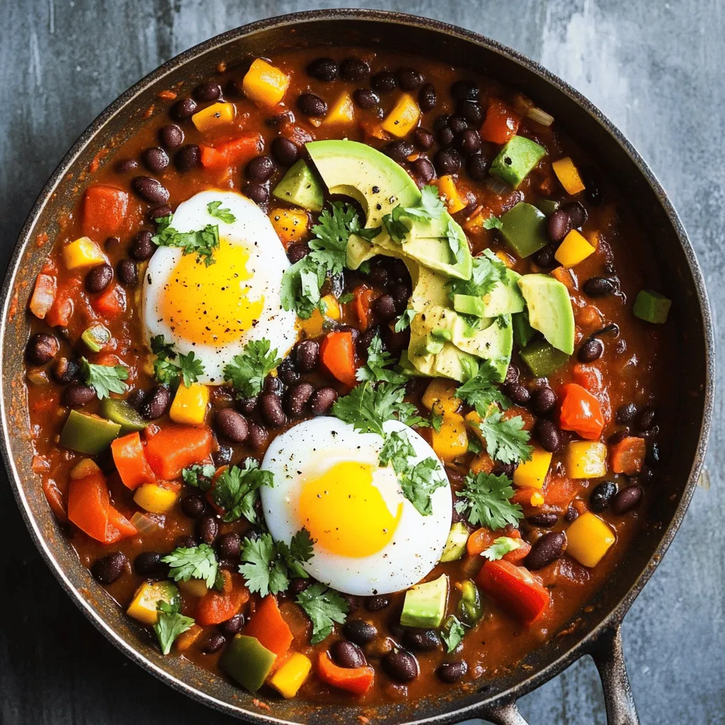 Breakfast Chili and Eggs Nutritious Protein Boost