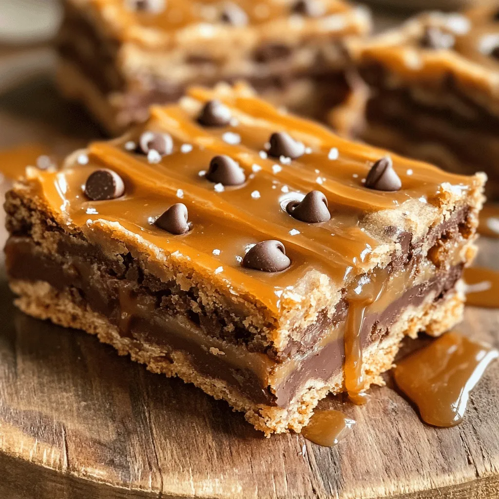 Making chocolate chip caramel bars is easy and fun. You need simple ingredients to get started. These bars blend sweet chocolate and rich caramel for a delightful treat.