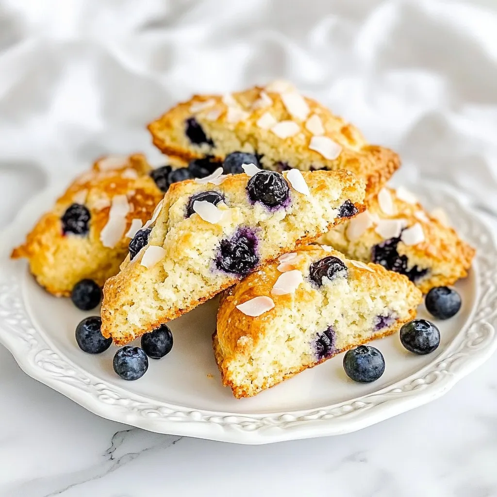 Blueberry Coconut Scones Flavorful and Simple Recipe
