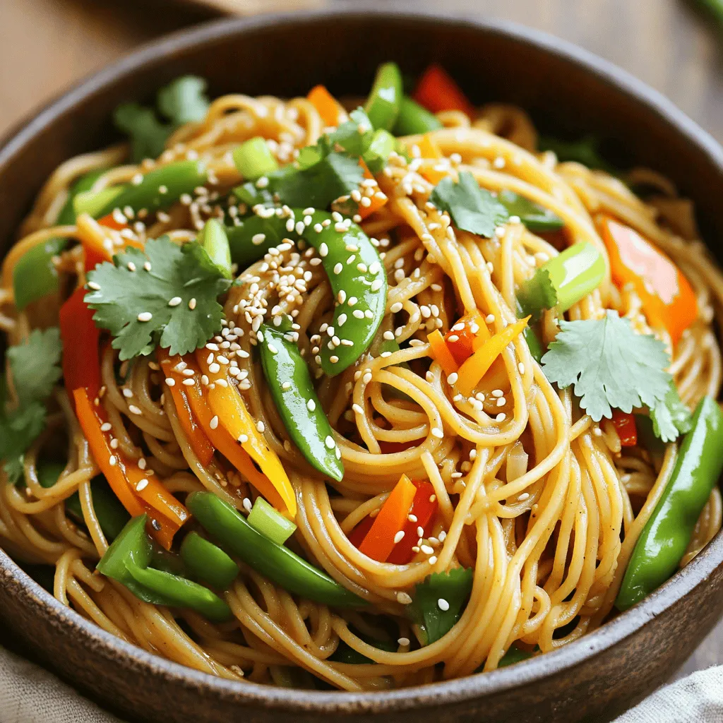 Savory Sesame Ginger Noodles Quick and Easy Recipe