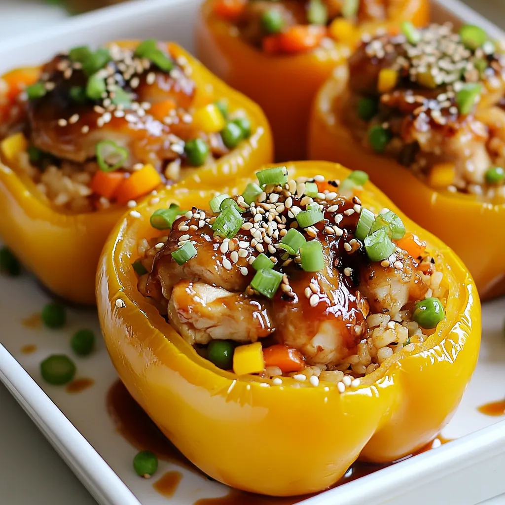 Teriyaki Chicken Stuffed Peppers Flavorful Dinner Idea