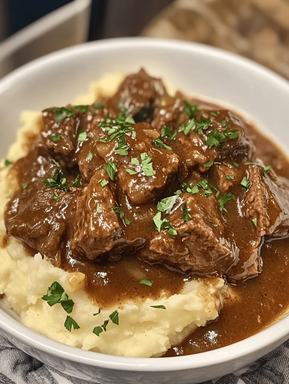 Savory Crock Pot Beef Tips &#038; Rich Gravy