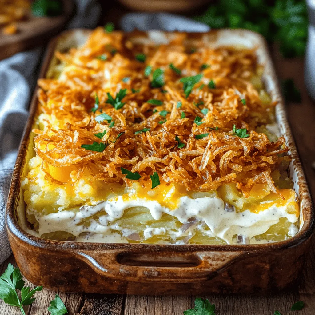 French Onion Funeral Potatoes Recipe