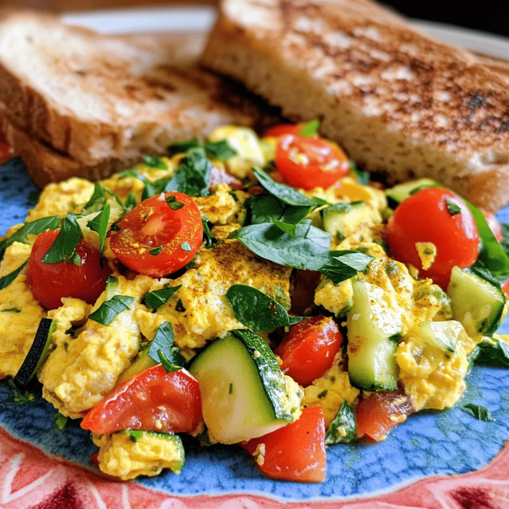 Easy Veggie Egg Scramble Healthy and Flavorful Meal