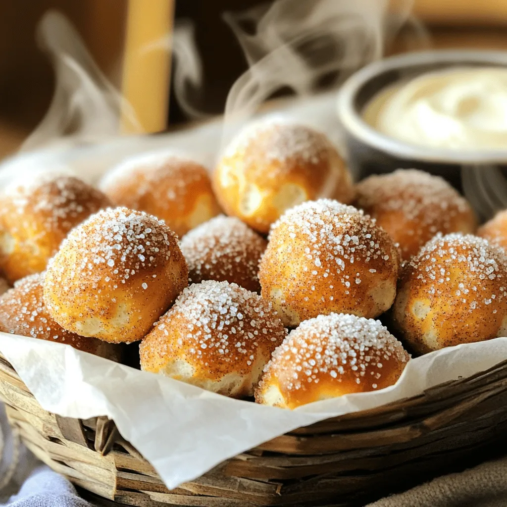 Cinnamon Sugar Pretzel Bites Sweet and Soft Treat