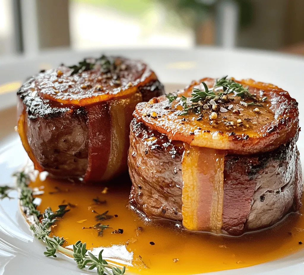 When it comes to premium cuts of meat, the filet mignon reigns supreme. Known for its tenderness and rich flavor, this cut is often considered the epitome of fine dining. Whether served at a lavish restaurant or prepared at home for a special occasion, filet mignon has a reputation for leaving a lasting impression. But what if you could elevate this already exquisite dish to new heights? Enter the Bacon Bliss Filet Mignon—a delightful fusion of flavors that marries the buttery softness of filet mignon with the savory, smoky crunch of bacon. This recipe promises to transform an ordinary dinner into an extraordinary culinary experience, making it an ideal choice for special celebrations and indulgent nights in.