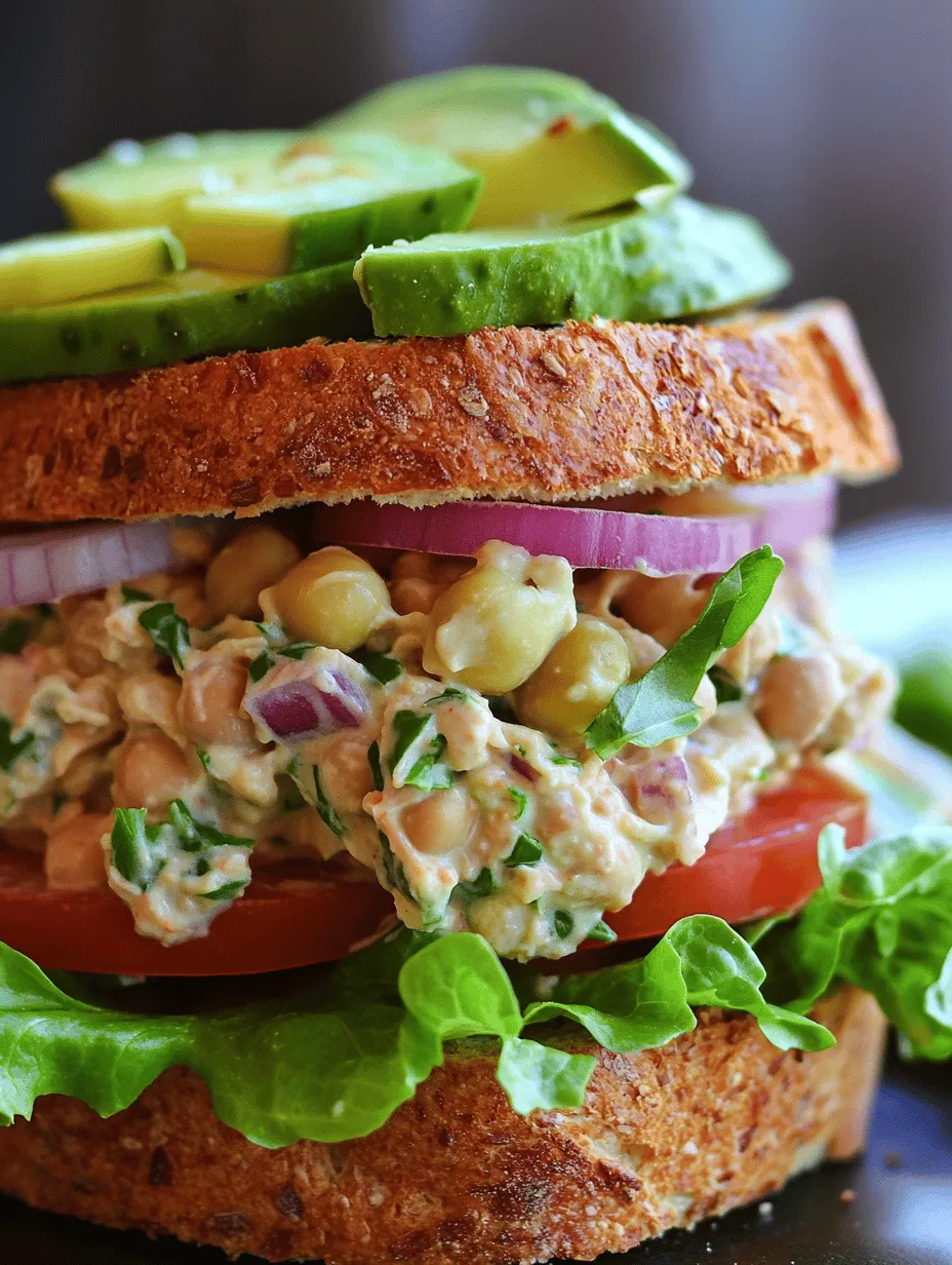 Vegan Spicy Chickpea Tuna Salad Sandwiches: A Delicious Plant-Based Delight