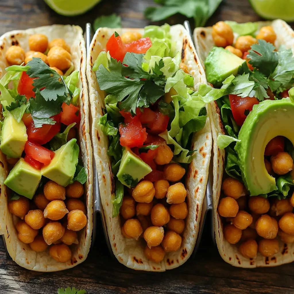 Air Fryer Crispy Chickpea Tacos Great Flavor Boost