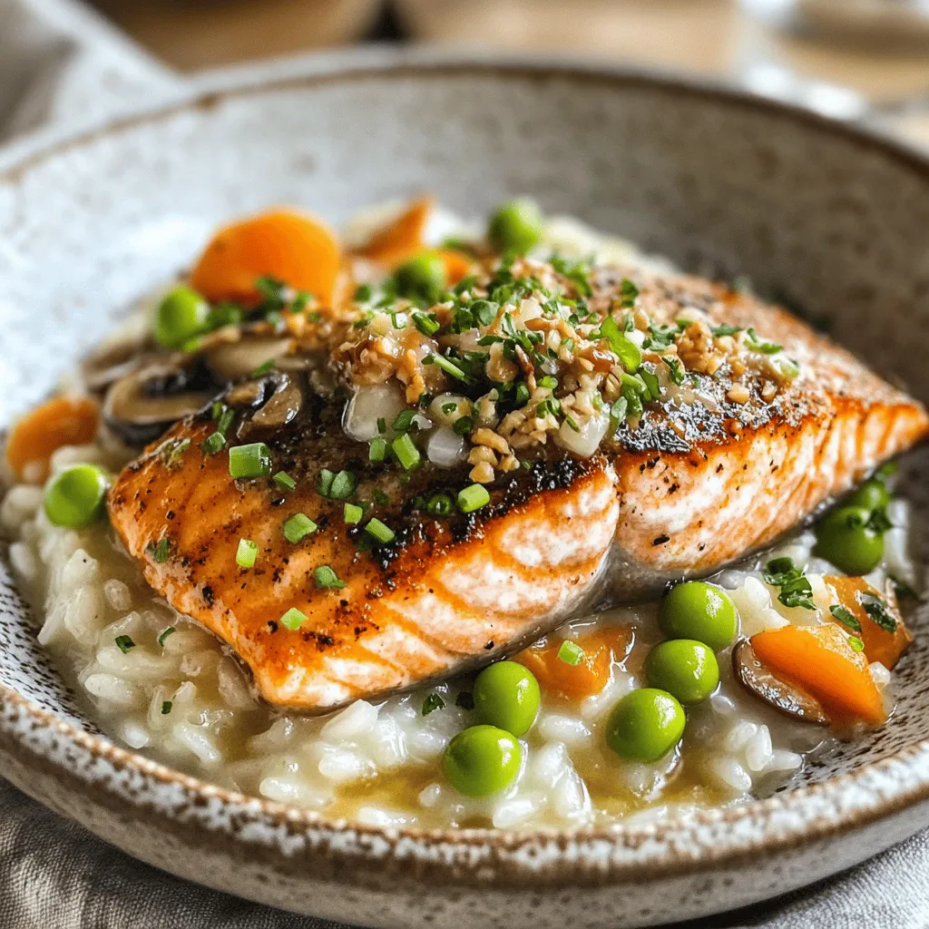 Japanese Style Risotto with Seared Salmon: A Unique Culinary Fusion