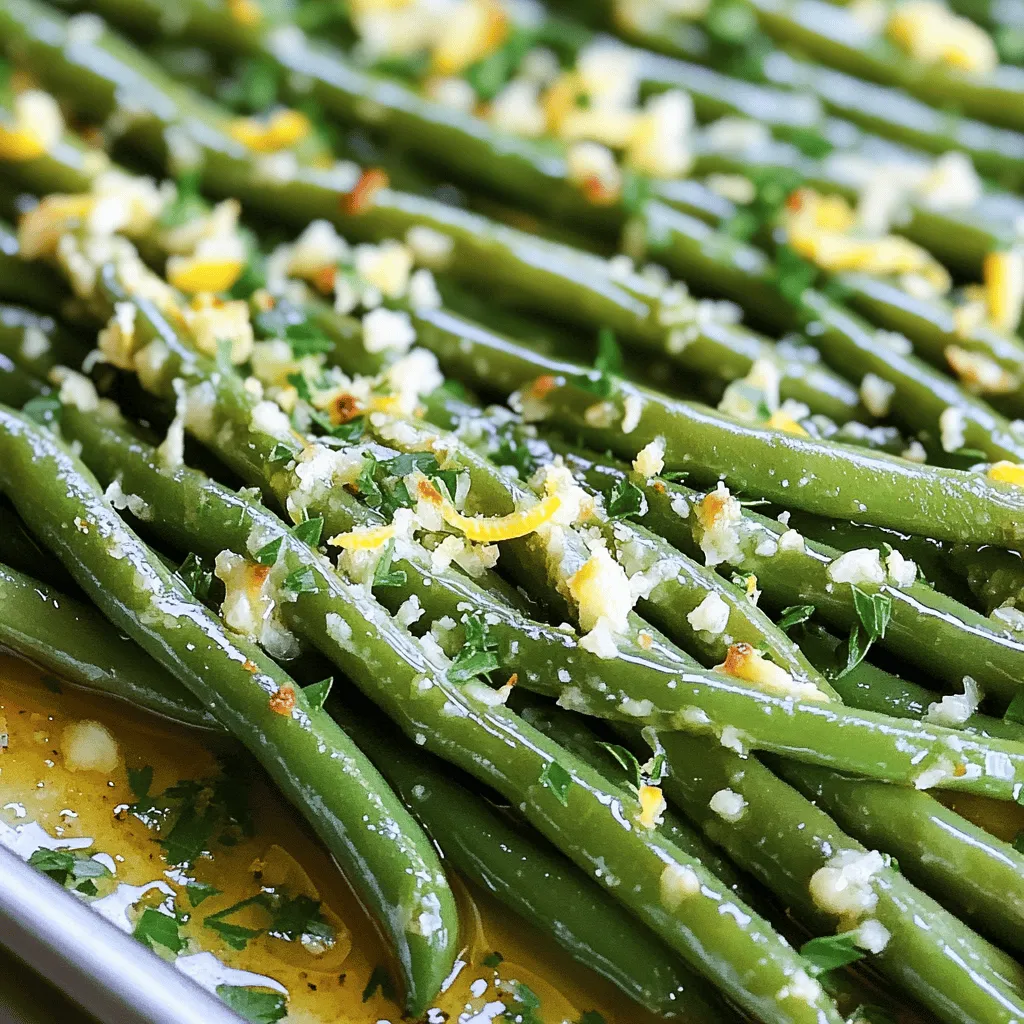 Roasted Garlic Parmesan Green Beans Flavor Boost