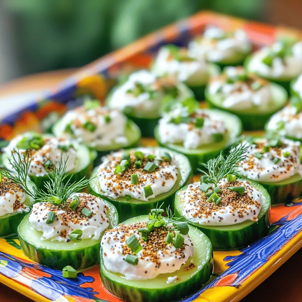 Everything Bagel Cucumber Bites Easy and Refreshing Snack
