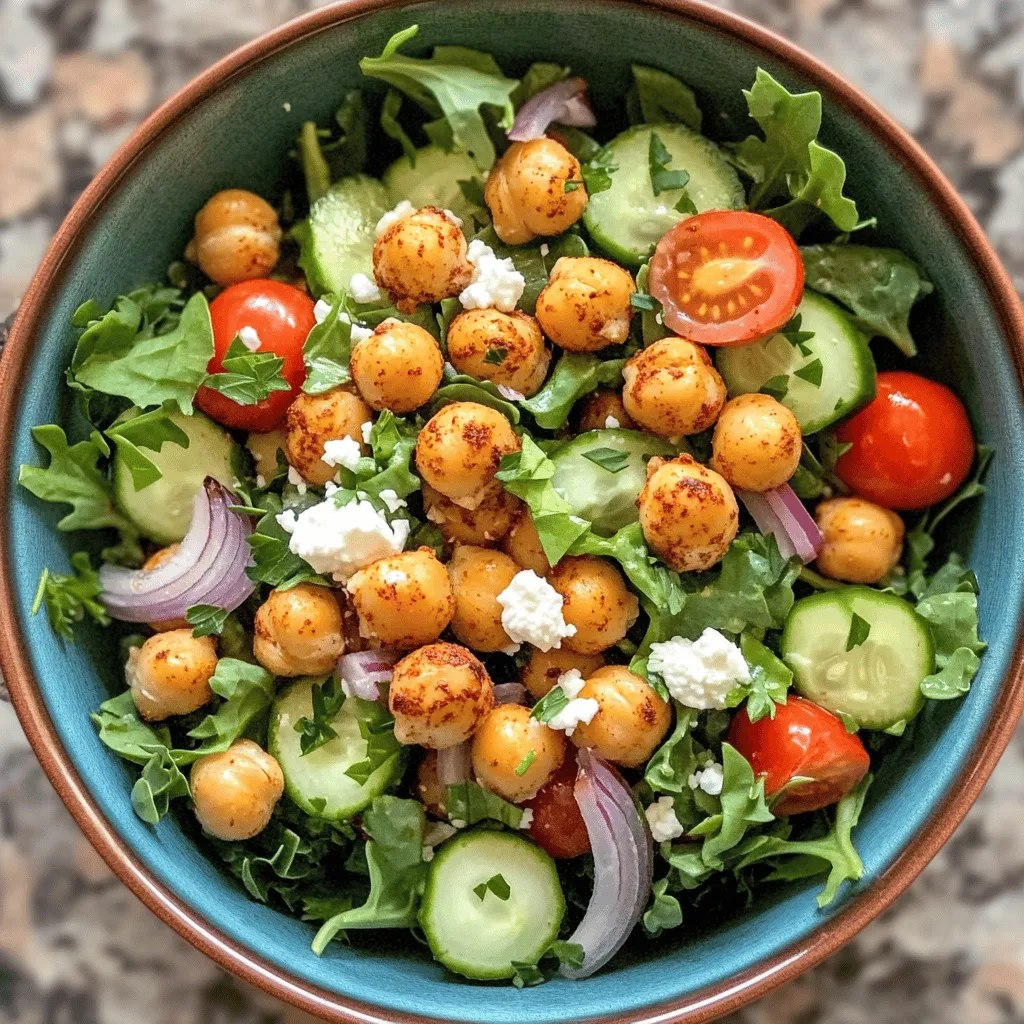 Crispy Chickpea Salad Fresh and Healthy Delight
