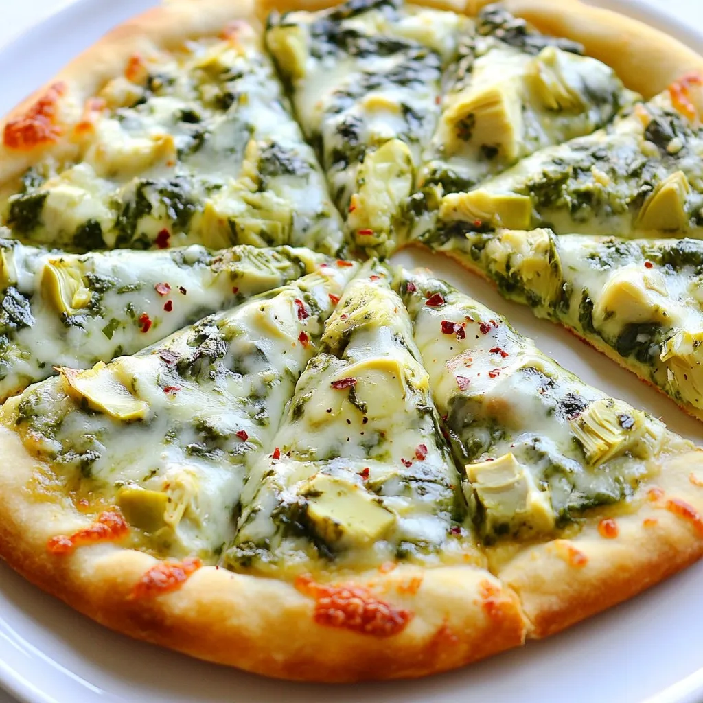 Creamy Spinach Artichoke Pizza Flavorful Delight