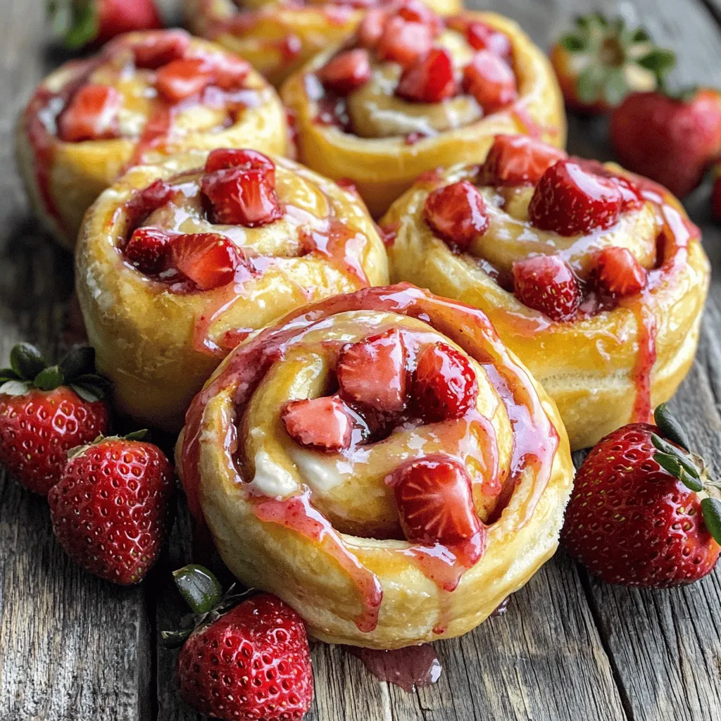 Strawberry Cheesecake Sweet Rolls Recipe