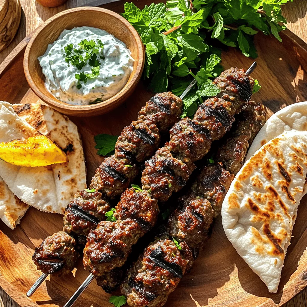 118. Beef Kofta Kebabs Tasty Grilled Delight