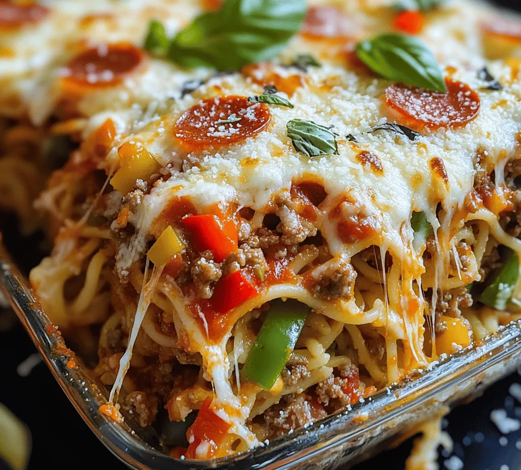 Casseroles have long been a beloved staple in family kitchens, offering a comforting and hearty meal that is both satisfying and convenient. Among the many variations of casseroles, the Spaghetti Pizza Casserole shines as a unique and delightful combination of two all-time favorites: spaghetti and pizza. This innovative dish not only marries the comforting flavors of traditional Italian cuisine but also simplifies meal preparation, making it an ideal choice for busy weeknight dinners or casual gatherings with family and friends.