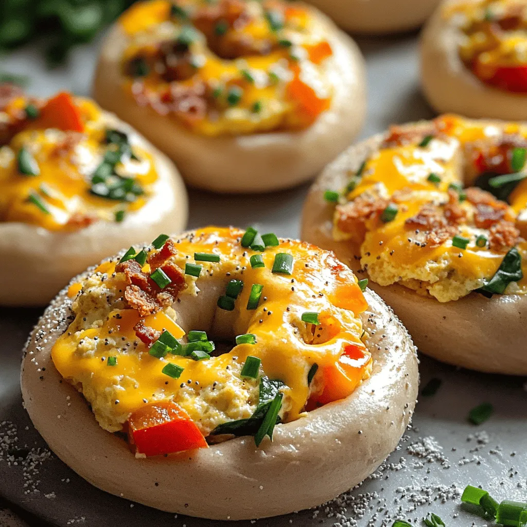 Quiche Stuffed Bagels Savory Breakfast Delight